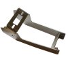 Kit Complet Support Autoradio RetroSound et Console Centrale en Aluminium pour Renault R4 4L. Modèle Déposé. Livré Brut, à Polir ou à Peindre.