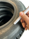 White Paint Marker for Tire Marking for Renault R4 4L Raid Prepared.