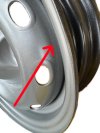Jante Tôle pour Renault R4 4L Berline Look GTL/Clan/Savane.
