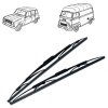 Pair of wipers for Renault R4 4L or Renault Estafette. Brand BOSCH.