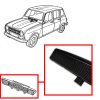 Grille de Bas de Pare-Brise pour Renault R4 4L. Modèle avec Casquette. Avec Volet en Face Arrière.