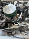 32 DIS carburetor adaptation kit (VA12101-32CARB) on 28IF carburetor pipe for Renault 4L.