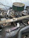 32 DIS carburetor adaptation kit (VA12101-32CARB) on 28IF carburetor pipe for Renault 4L.