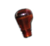 Gear Shift Knob, Translucent Red for Renault R4 4L from 1968. Superior Quality.