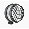 Phare Hallogène de Route Additionnel Noir avec Grille et Verre Blanc pour Renault R4 4L ou Renault Estafette. Ampoule H3 Incluse. A l'Unité.