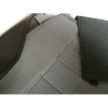 Seat cover gasket for Renault R4 4L van F4 and F6. Black skai. Folding passenger seat.