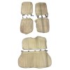 Front Seat and Bench Seat Covers for Renault R4 1970s. Simili Beige Color.