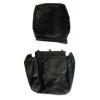 Seat Cover Trim for Renault R4 4L. Front Driver. Adjustable Backrest From 1980 to End of Production. Black leatherette.