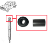 Kit Equipement Haut pour Amortisseur Arrière VADEV VA34011-1 pour Renault R4 4L Beline à partir de 10.1968 à Fin de Production, et Tout Modèle de Fourgonnette F4 ou F6. Pour un Amortisseur.