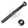 Fastening screw + nut for Renault R4 4L on chassis. For rear bumper.