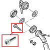 Vis pour Colerette Goulotte Remplissage de Réservoir pour Renault R4 4L. A l'Unité.