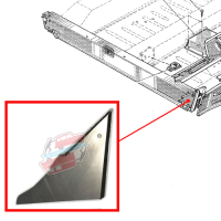 Triangle de Réparation de Longeron pour Châssis de Renault R4 4L. Côté Exterieur de Longeron Droit. Côté Interieur de Longeron Gauche..