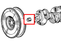 Bague de centrage pignon queue de boîte pour Renault R4 4L. – Image 2
