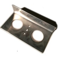 Platine, support pour 2 manomètres diamètre 52mm pour Renault R4 4L. – Image 5