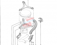 Caoutchouc de fixation du filtre à air sur la Renault R4 4L. Pour filtre à air plastique. – Image 2