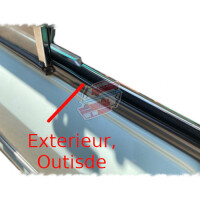 Jonc protection vitre cadre métal pour Renault R4 4L. Modèles avant 1982. Chromé. – Image 2