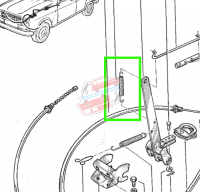 Ressort de rappel du levier de frein à main pour Renault 4. Modèles de 1967 à 1982. – Image 2