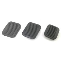 Set of 3 pedal covers. 100% compliant, for Renault R4 4L until 1972.