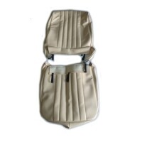 Seat cover gasket for Renault R4 4L. Front driver. Fixed file, before 1980. Skai beige.