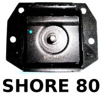 Silent bloc, support boîte de vitesses pour Renault R4 4L. SHORE 80.