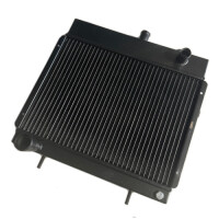 Aluminum Radiator for Renault Estafette from 1962 to 1977. Cléon Engine. Fan Propeller on Water Pump.