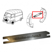 Platine de liaison mâchoires de freins avant pour Renault Estafette.