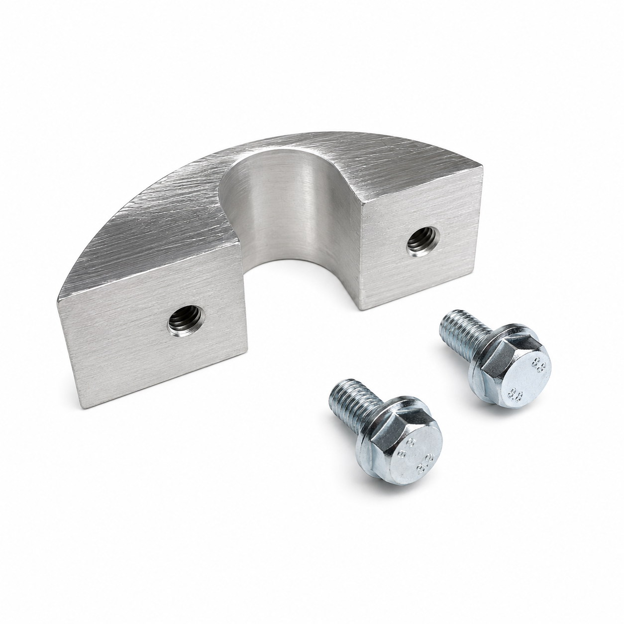 Bride Renforcée pour Silent Bloc de Barre Stabilisatrice Fixé Sous Châssis pour Renault R4 4L. Aluminium Usiné. A l'Unité. – Image 2