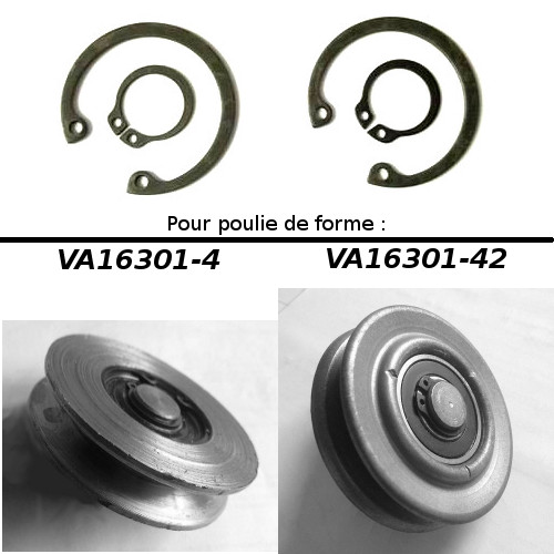 r4 4L estafette circlips pour poulie de galet tendeur