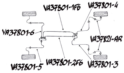 tuyaux rigide montage répartiteur 4 voies pour 4l f6